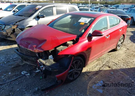 2017 Hyundai Elantra Limited из США, поврежденный, VIN KMHD84LF8HU209052